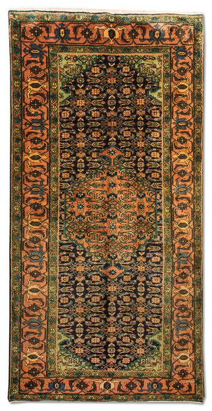 Perserteppich - Nomadic 284 x 143 cm - dunkelblau