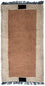 Nepal Teppich 140 x 70 cm - braun