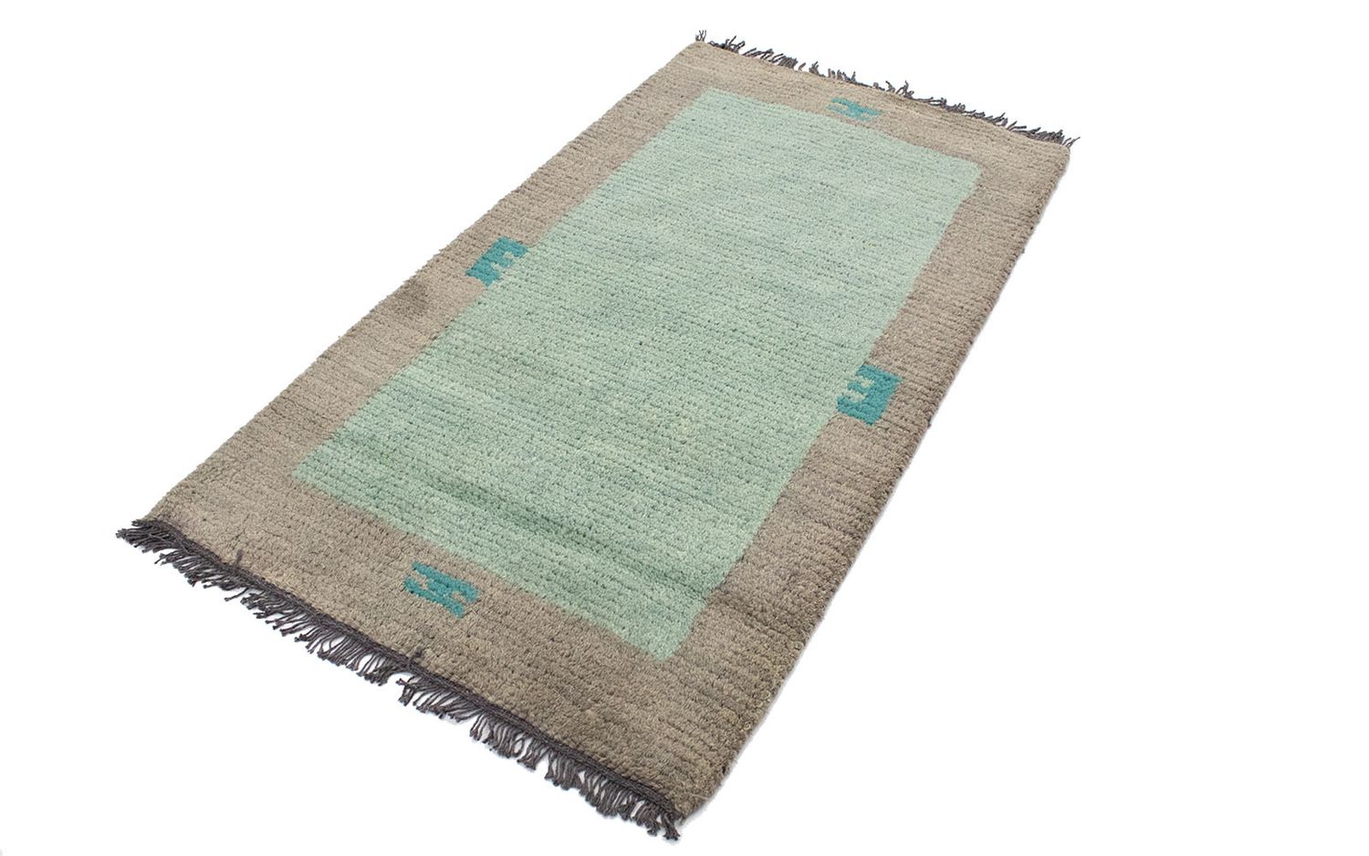 Nepal Teppich 140 x 70 cm - mehrfarbig