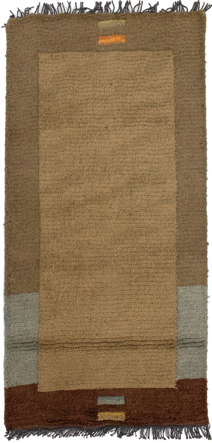 Nepal Teppich 140 x 70 cm - mehrfarbig