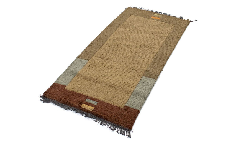 Nepal Teppich 140 x 70 cm - mehrfarbig