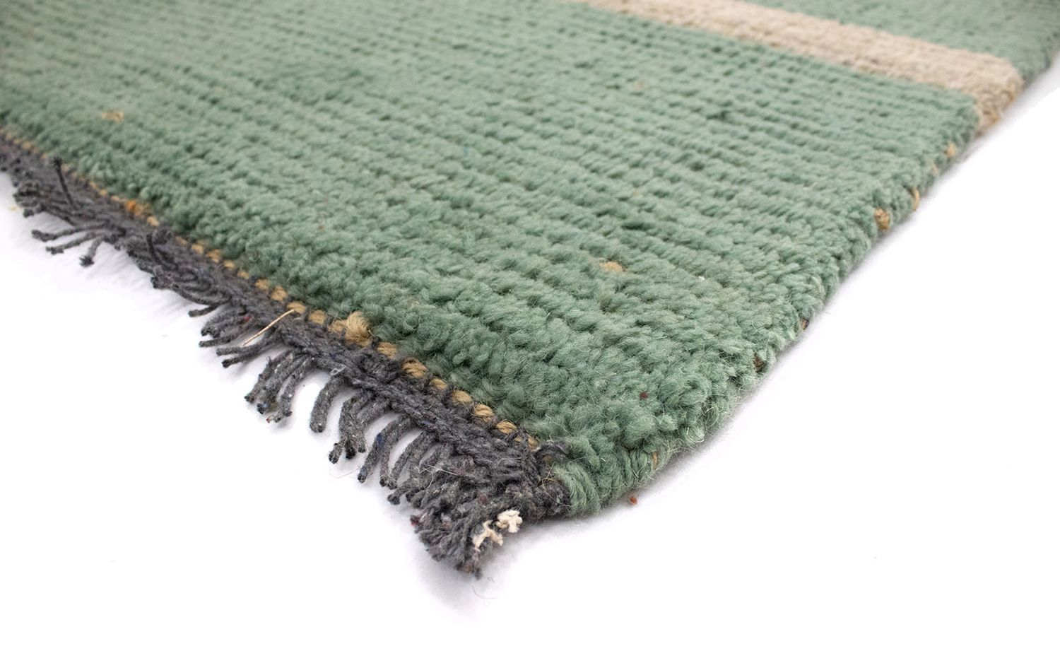 Nepal Teppich 140 x 70 cm - grün