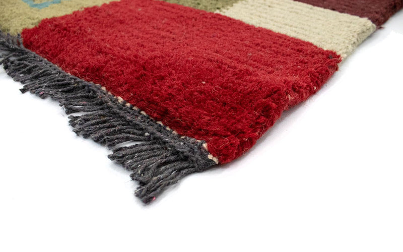 Nepal Teppich 140 x 70 cm - grün