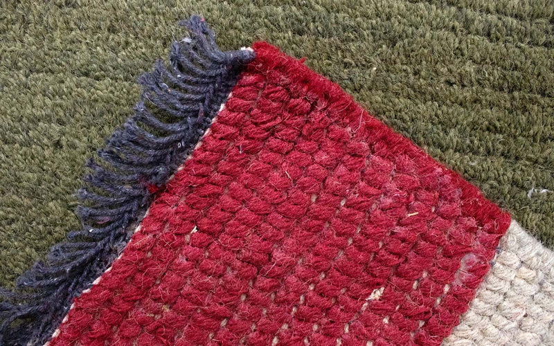 Nepal Teppich 140 x 70 cm - grün