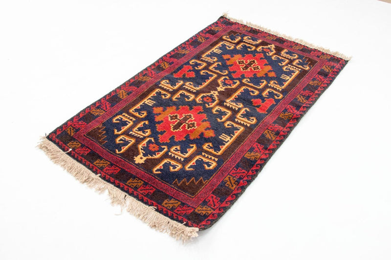 Belutsch Teppich 142 x 85 cm - mehrfarbig