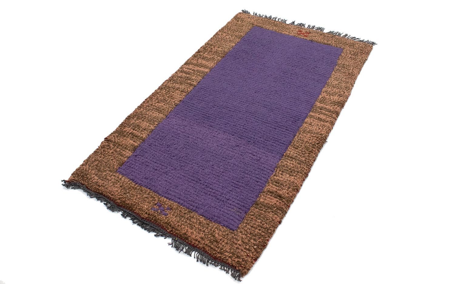 Nepal Teppich 140 x 70 cm - lila