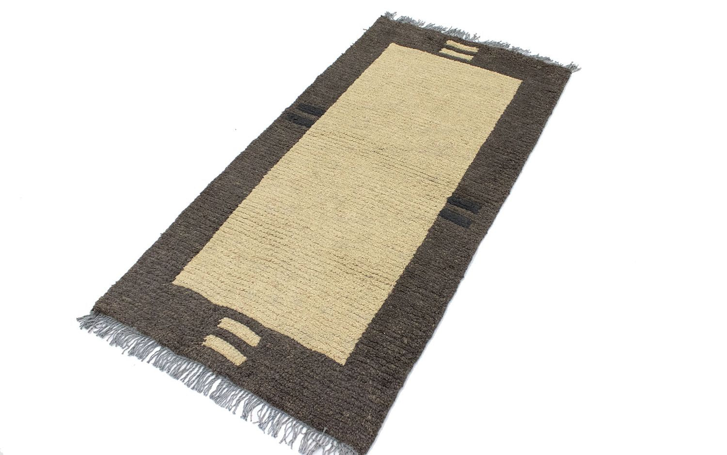 Nepal Teppich 140 x 70 cm - beige