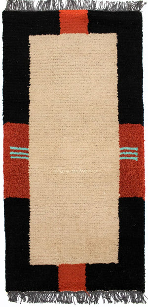 Nepal Teppich 140 x 70 cm - beige
