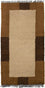 Nepal Teppich 140 x 70 cm - beige