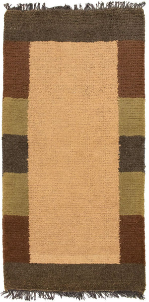 Nepal Teppich 140 x 70 cm - beige