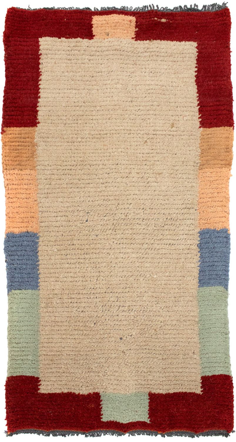 Nepal Teppich 140 x 70 cm - beige