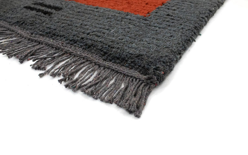 Nepal Teppich 140 x 70 cm - rot