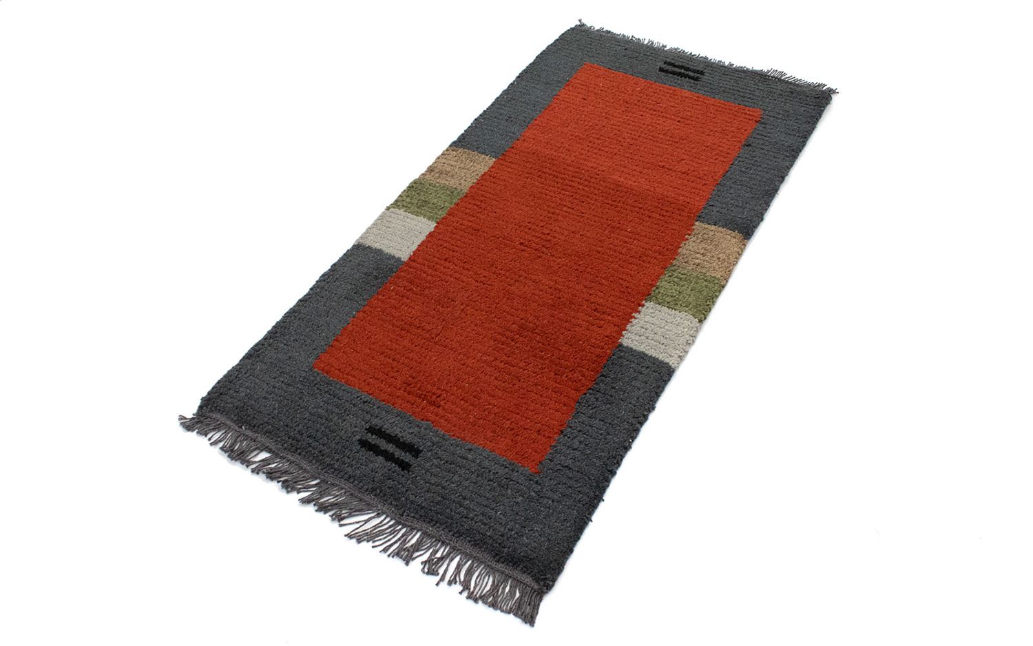 Nepal Teppich 140 x 70 cm - rot