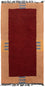 Nepal Teppich 140 x 70 cm - rot