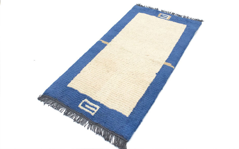 Nepal Teppich 140 x 70 cm - beige