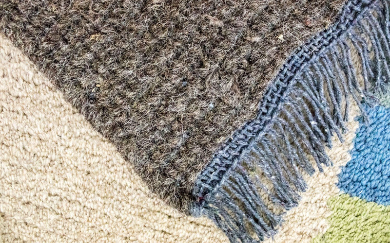 Nepal Teppich 140 x 70 cm - beige