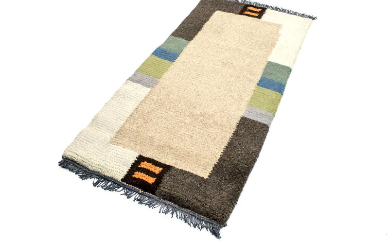 Nepal Teppich 140 x 70 cm - beige
