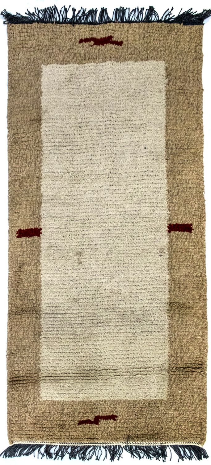 Nepal Teppich 140 x 70 cm - beige
