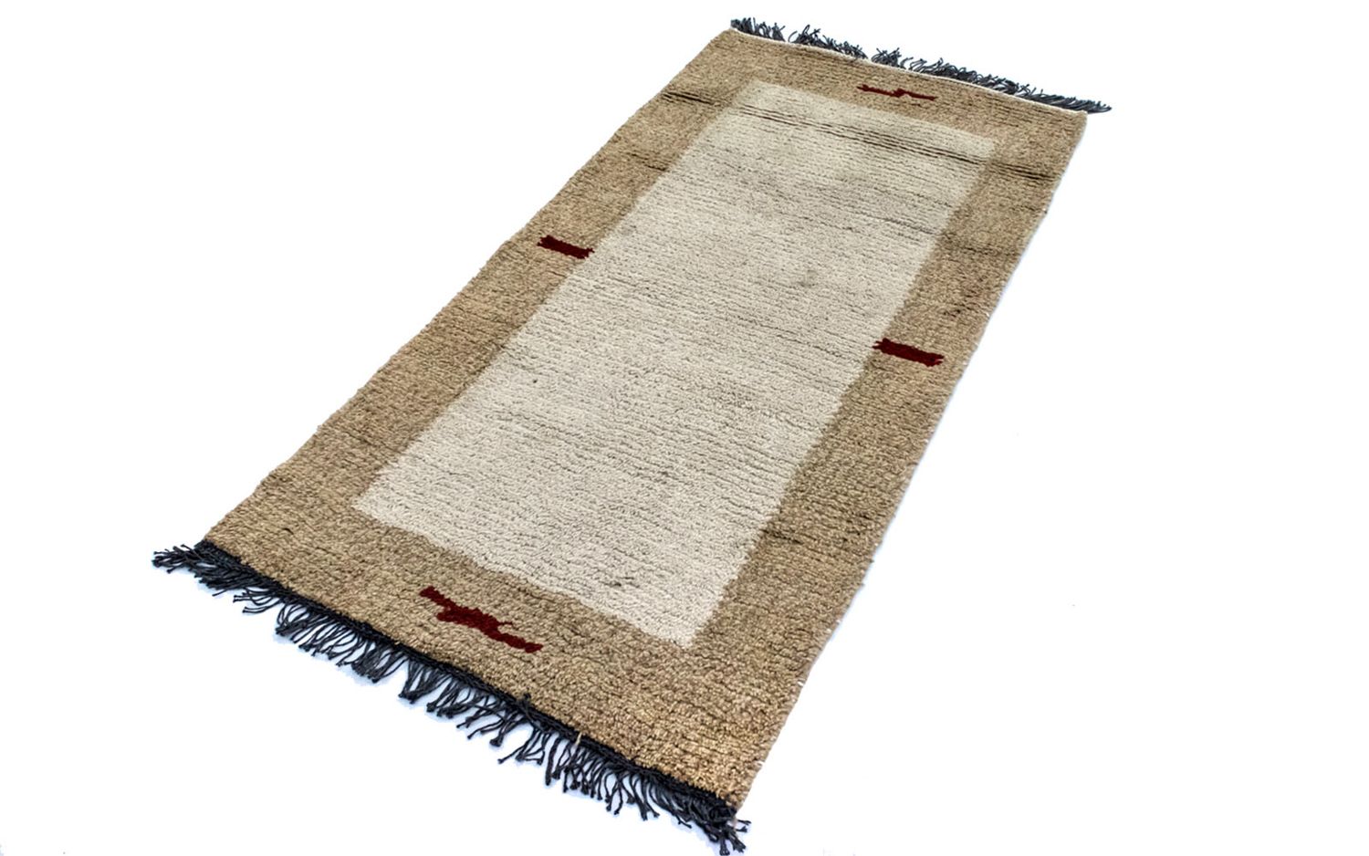 Nepal Teppich 140 x 70 cm - beige