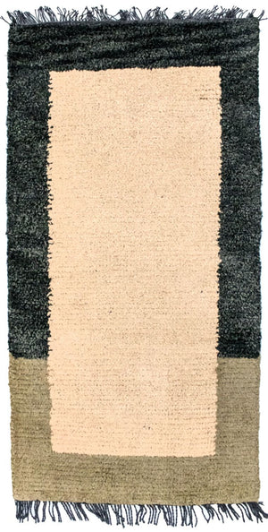 Nepal Teppich 140 x 70 cm - beige