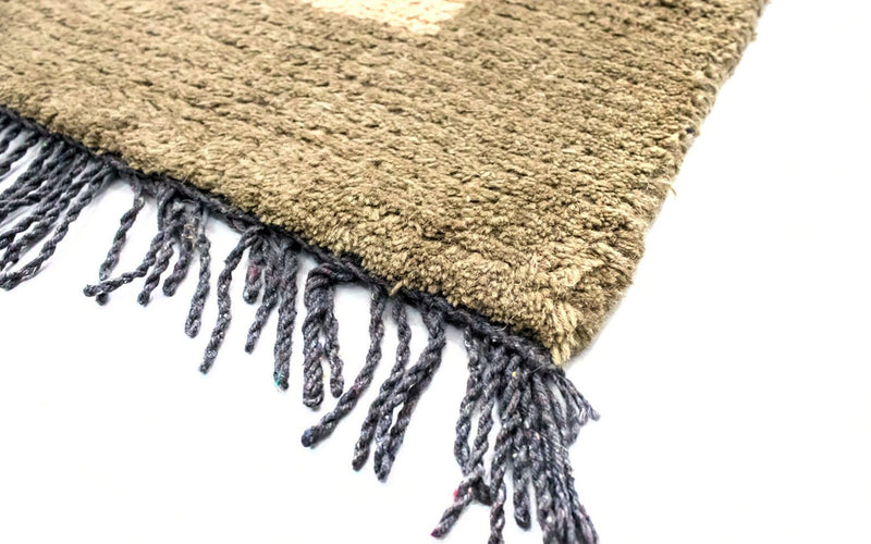 Nepal Teppich 140 x 70 cm - beige