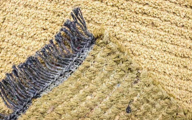 Nepal Teppich 140 x 70 cm - grün