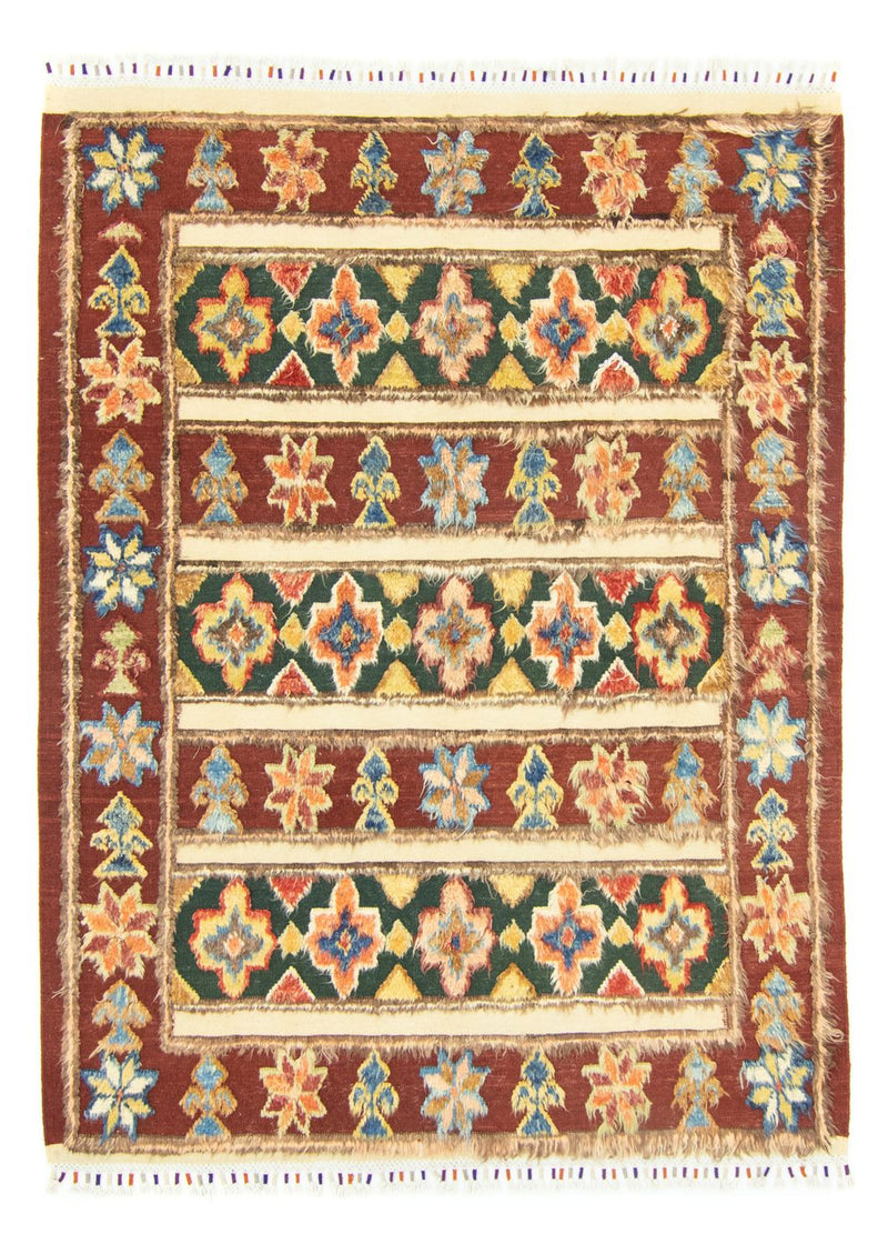 Berber Teppich 211 x 158 cm - rot