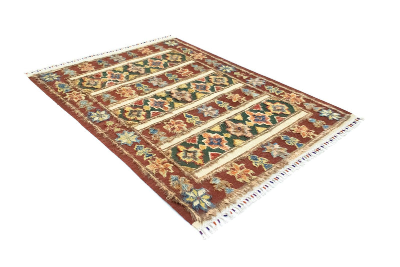 Berber Teppich 211 x 158 cm - rot