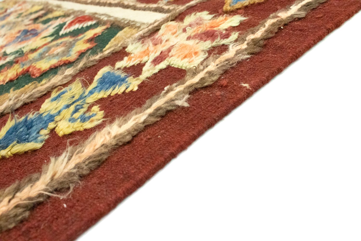 Berber Teppich 211 x 158 cm - rot