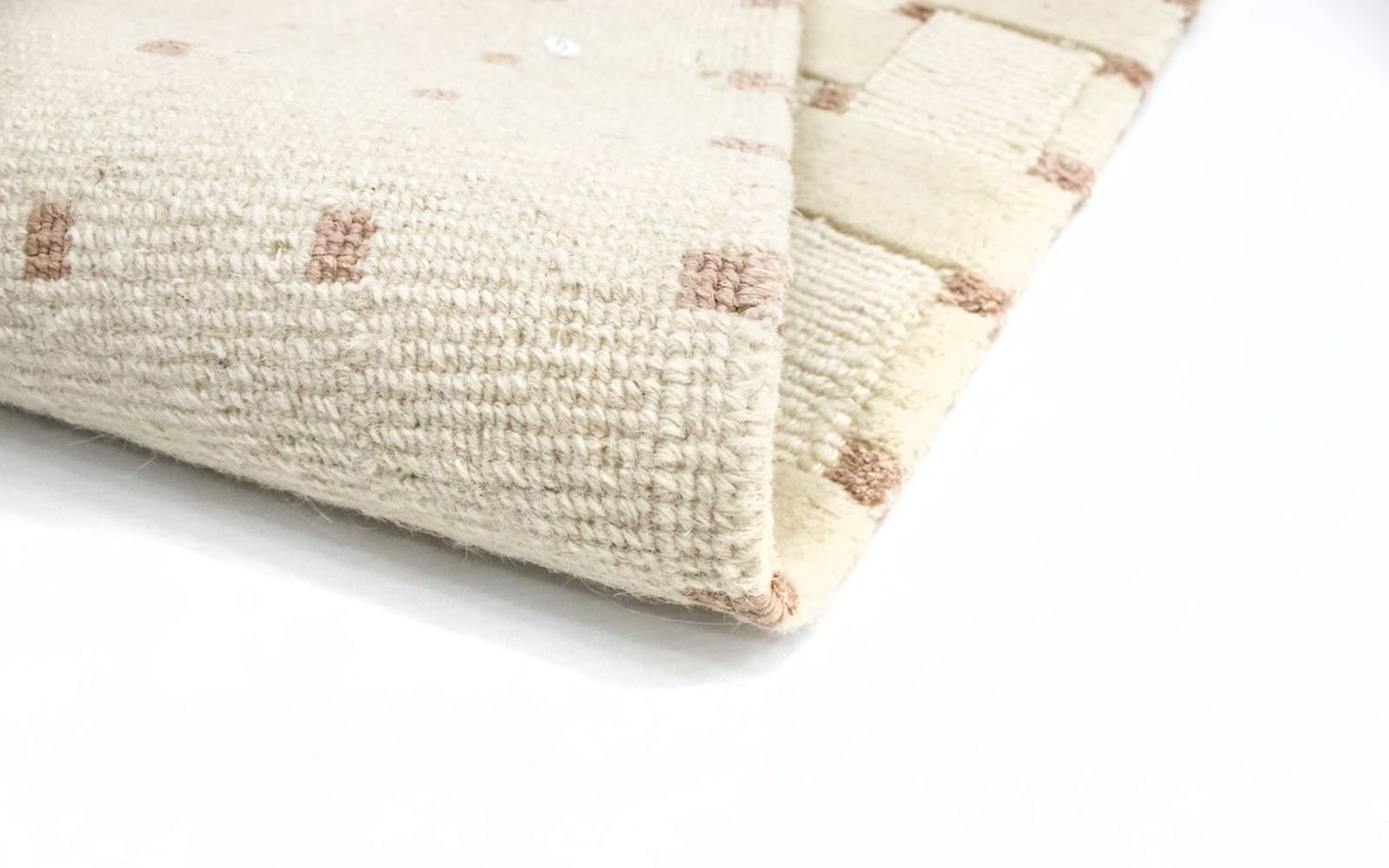 Nepal Teppich 150 x 150 cm - beige