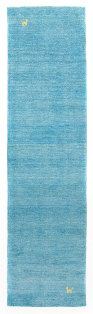 Gabbeh Teppich - Indus 200 x 80 cm - hellblau