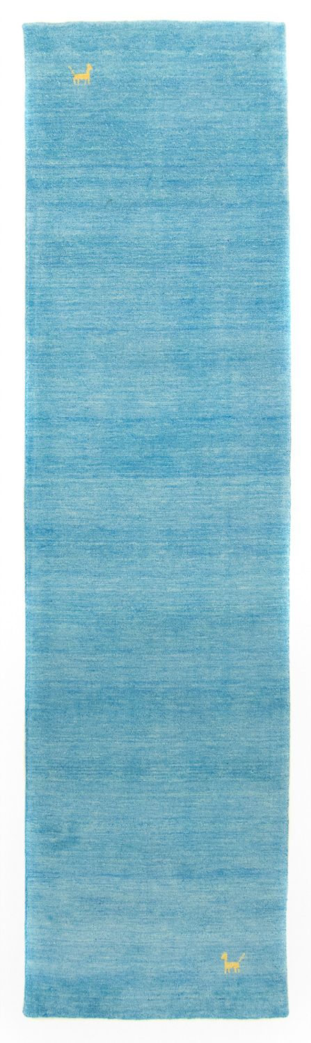 Gabbeh Teppich - Indus 200 x 80 cm - hellblau