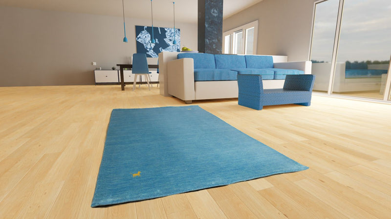Gabbeh Teppich - Indus 300 x 250 cm - hellblau