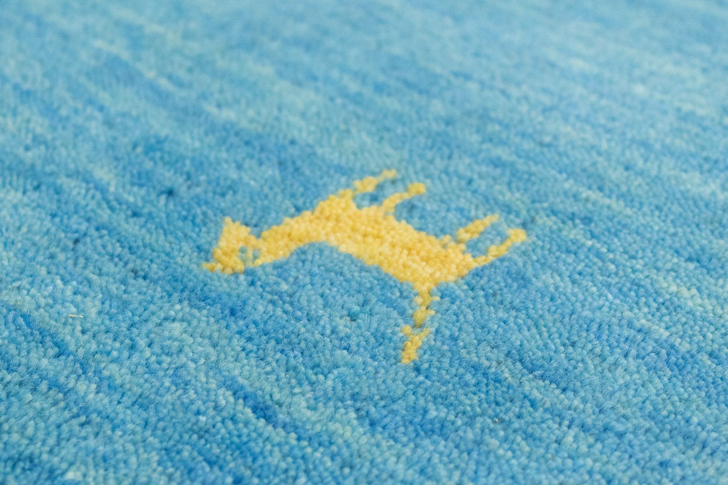 Gabbeh Teppich - Indus 300 x 250 cm - hellblau