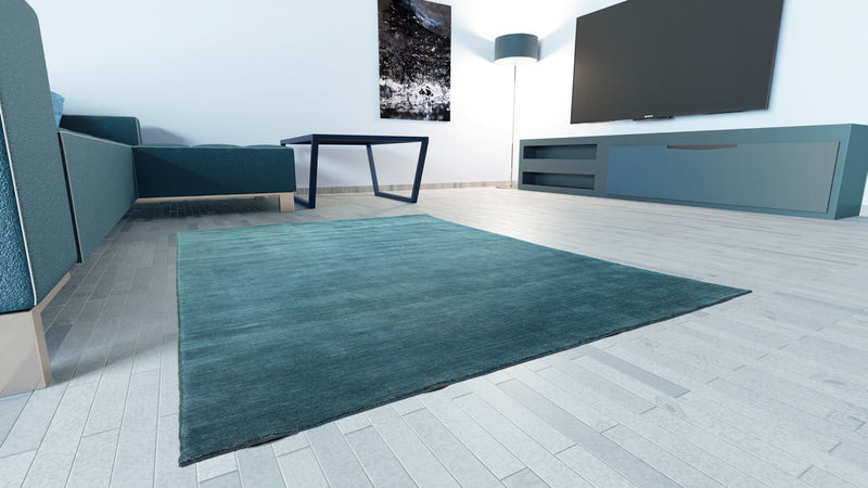 Gabbeh Teppich - Indus 160 x 90 cm - petrolblau
