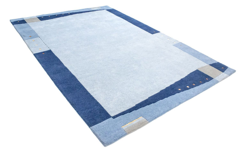 Nepal Teppich 300 x 200 cm - hellblau