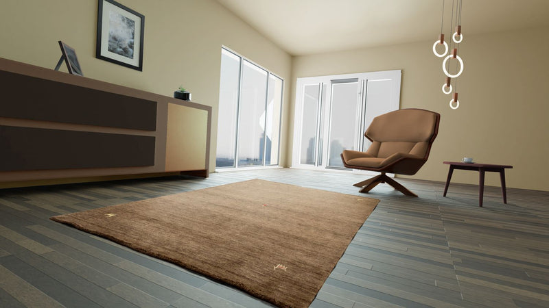 Gabbeh Teppich - Indus 250 x 200 cm - braun