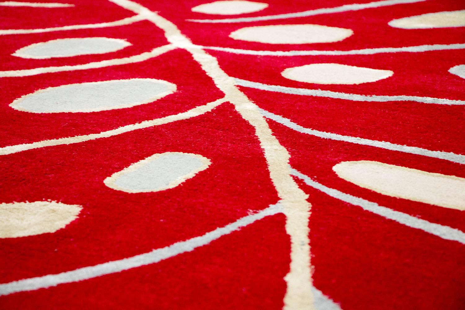 Designer Teppich 245 x 152 cm Wohnzimmer Teppich