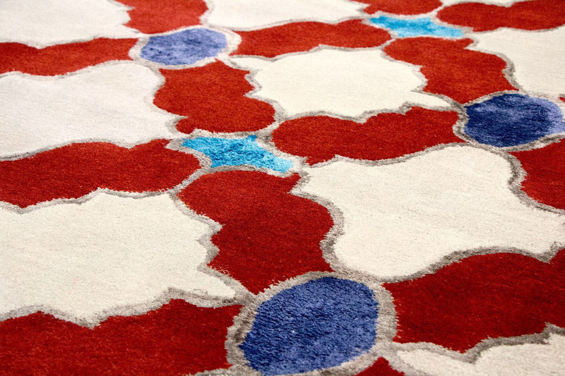 Wollteppich 243 x 153 cm Teppich Wohnzimmer