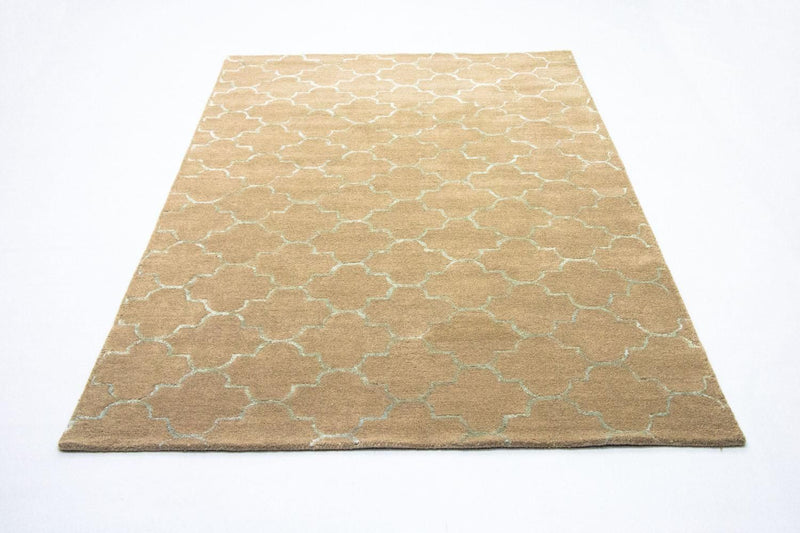 Wollteppich 244 x 155 cm Teppich Wohnzimmer