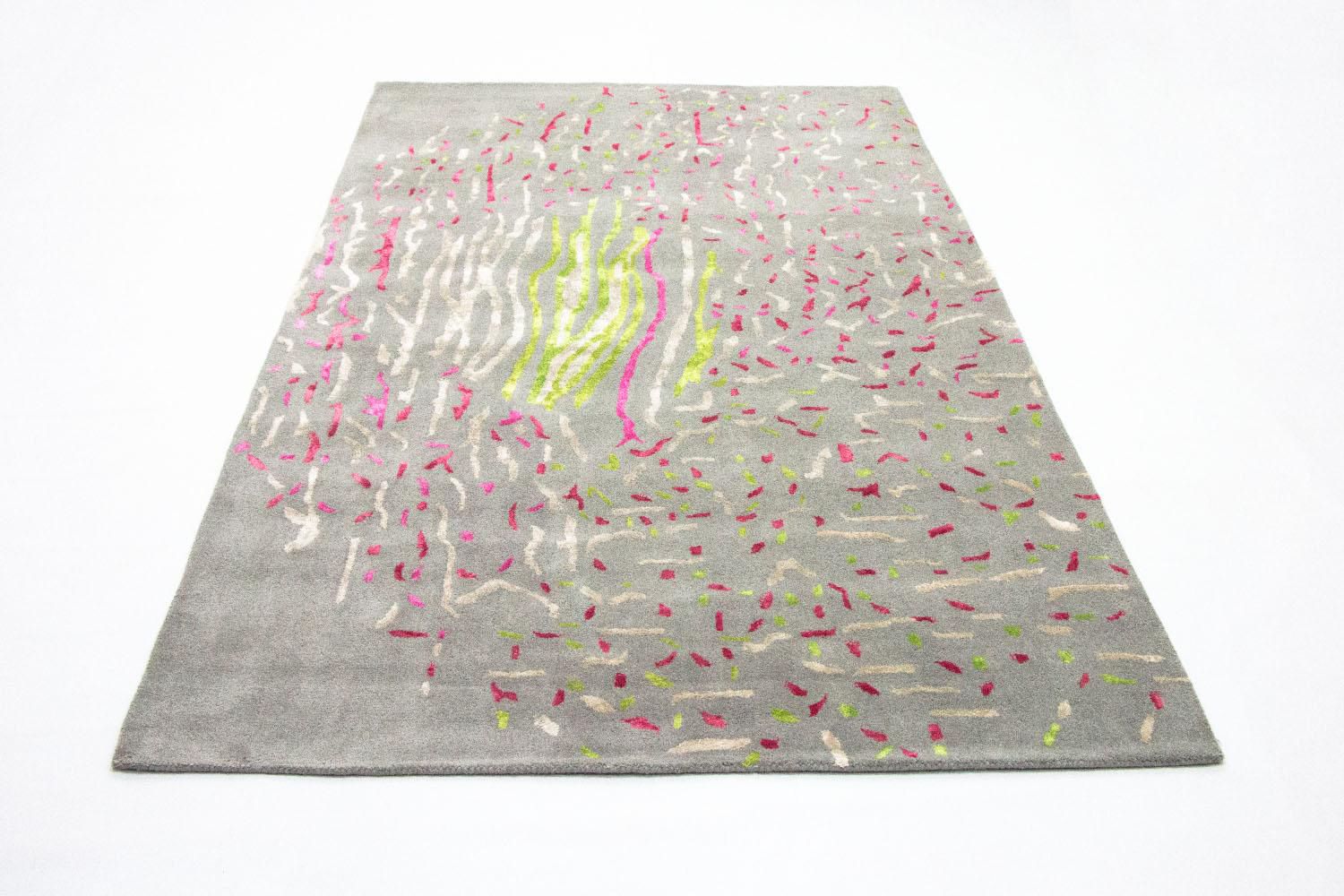 Designer Teppich 245 x 143 cm Teppich Wohnzimmer
