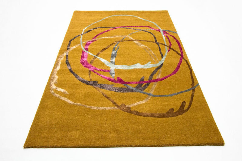 Designer Teppich 245 x 155 cm Wohnzimmer Teppich