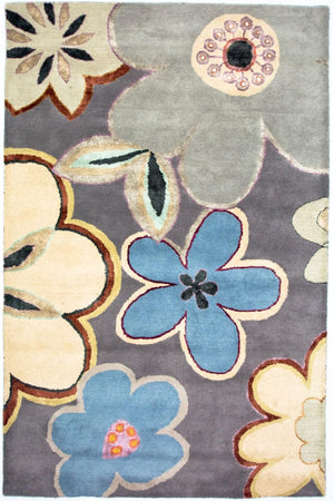 Designer Teppich 237 x 150 cm Teppich Wohnzimmer
