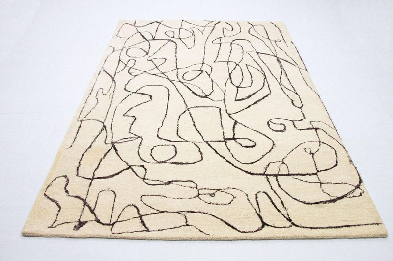 Designer Teppich 243 x 153 cm Teppich Wohnzimmer