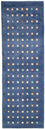 Nepal Teppich 240 x 80 cm - dunkelblau