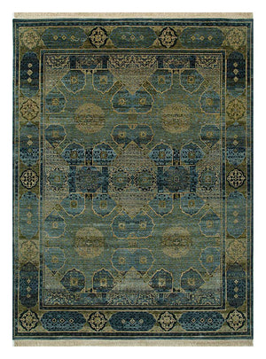 Wollteppich - 300 x 240 cm - seegrün