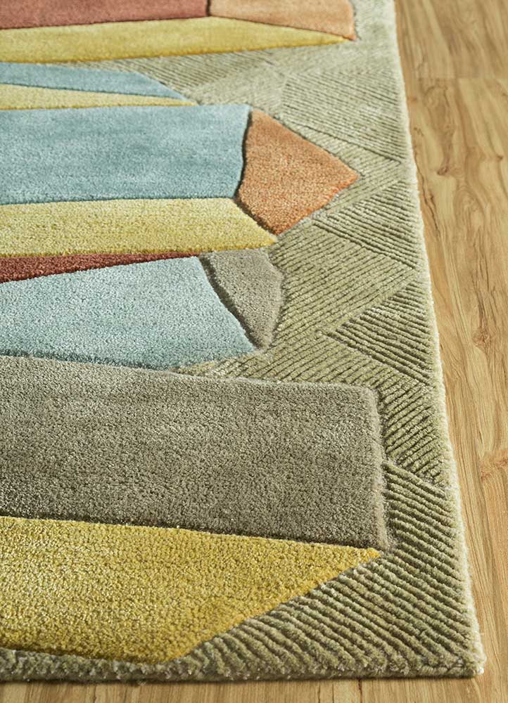Wollteppich - 240 x 170 cm - gold