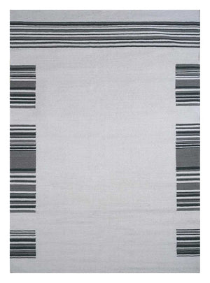 Wollteppich - 240 x 150 cm - hellgrau