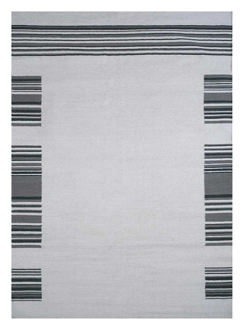 Wollteppich - 240 x 150 cm - hellgrau