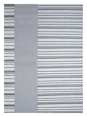 Wollteppich - 240 x 150 cm - hellgrau